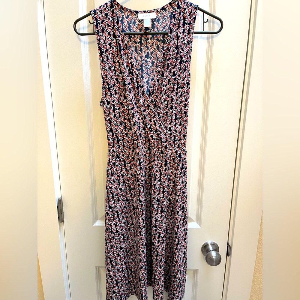 Loft XS faux wrap dress